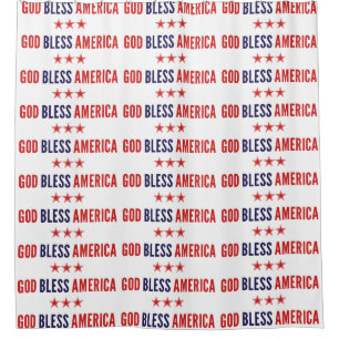 God Bless America Shower Curtain