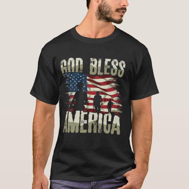 God Bless America T-Shirt (Front)