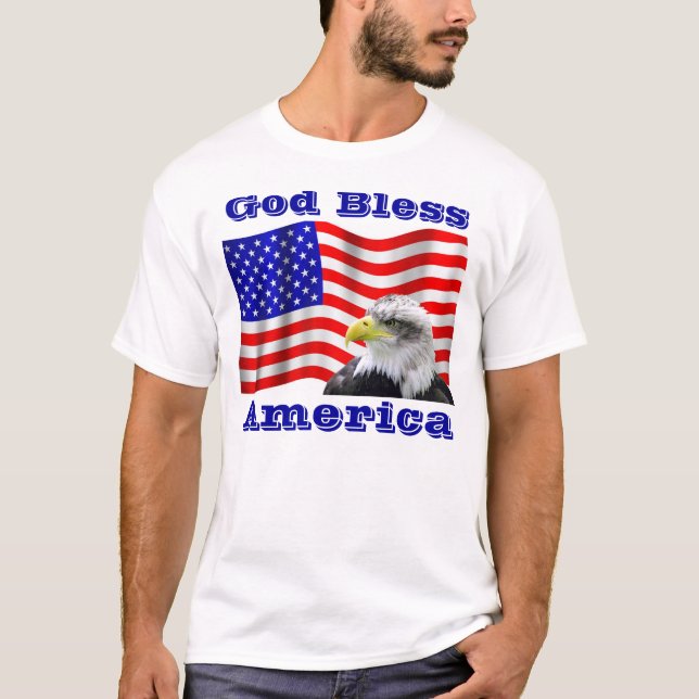 God Bless America T Shirt (Front)
