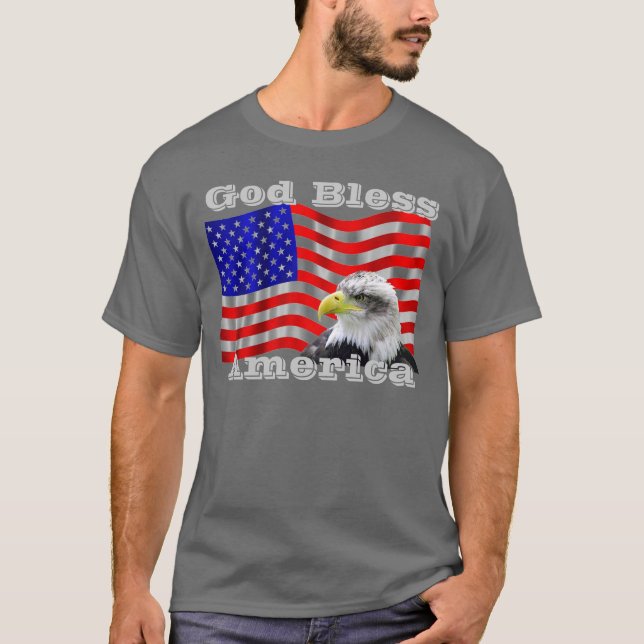 God Bless America T Shirt (Front)