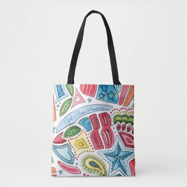 God Bless America Tote by Heather French Henry (Front)