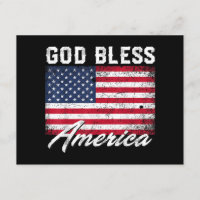 God Bless America USA Flag 4th of July Patriotic