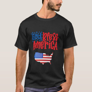 God Bless America USA Flag  T-Shirt