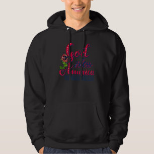 God Bless American 1st Grade Teacher Hoodie