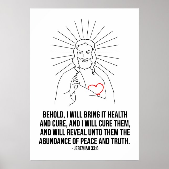 God Bless And Protect You. I Will Bring It Health Poster (Front)
