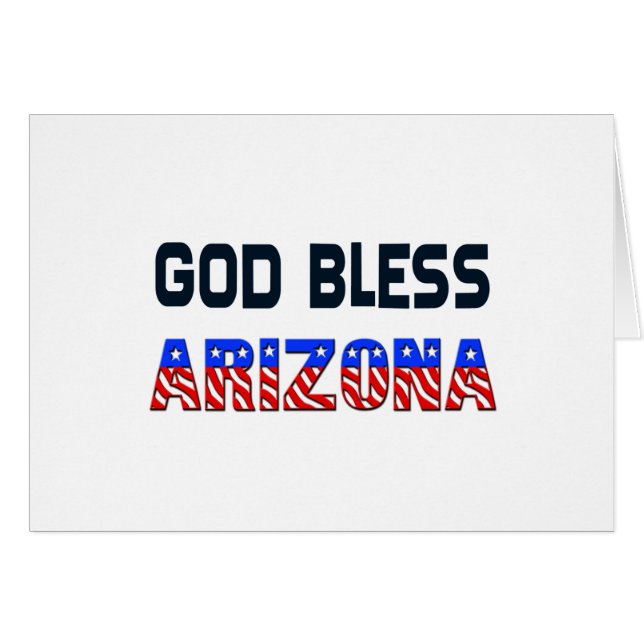God Bless Arizona (Front Horizontal)