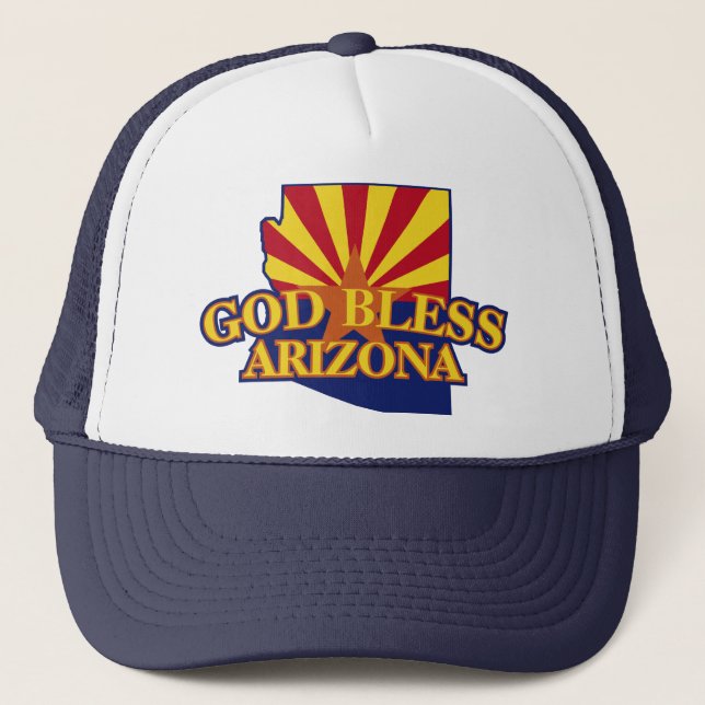 God Bless Arizona Trucker Hat (Front)