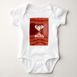 God Bless Art Print Baby Bodysuit
