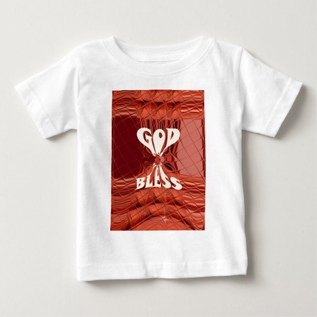 God Bless Art Print Baby T-Shirt (Front)