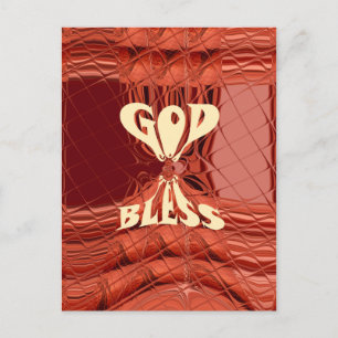 God Bless Art Print Postcard