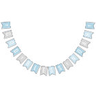 God Bless Blue and Grey Custom Name Baptism
