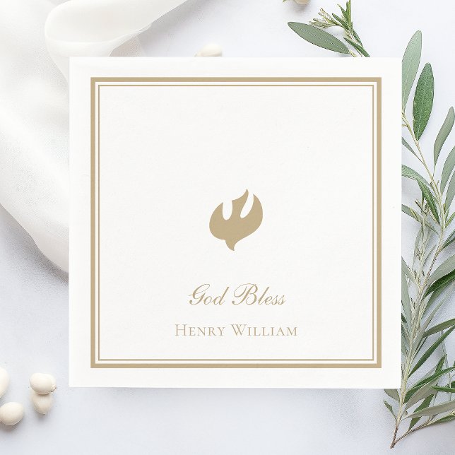 God Bless Boy Confirmation Napkin (Creator Uploaded)