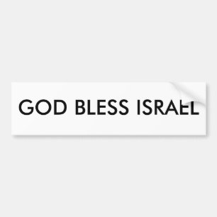 GOD BLESS ISRAEL BUMPER STICKER