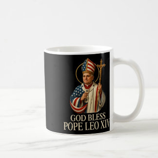 God Bless New Pope Leo Xiv Catholic Church Faith S Coffee Mug