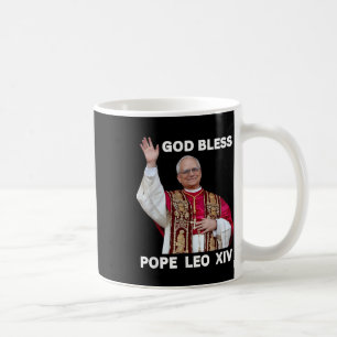 God Bless New Pope Leo Xiv Catholic Church Faith S Coffee Mug
