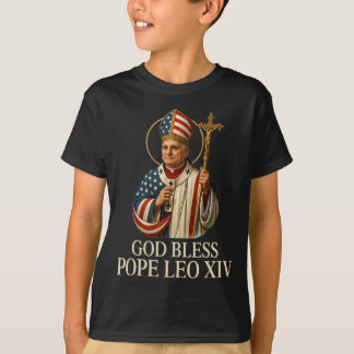 God Bless New Pope Leo Xiv Catholic Church Faith S T-Shirt