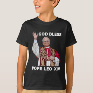 God Bless New Pope Leo Xiv Catholic Church Faith S T-Shirt