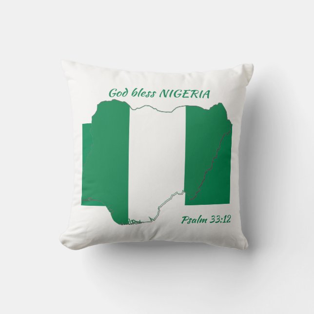 GOD BLESS NIGERIA CUSHION (Front)