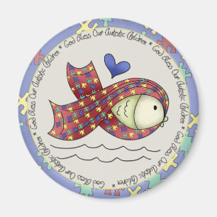 God Bless Our Autisic Children Magnet