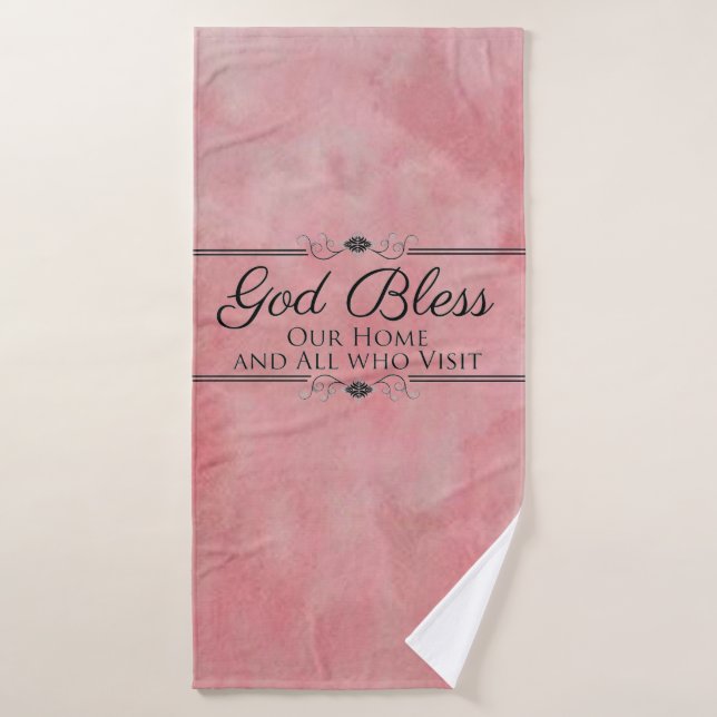 God bless our home bath towel set (Bath Towel)