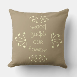 God Bless Our Home Cushion