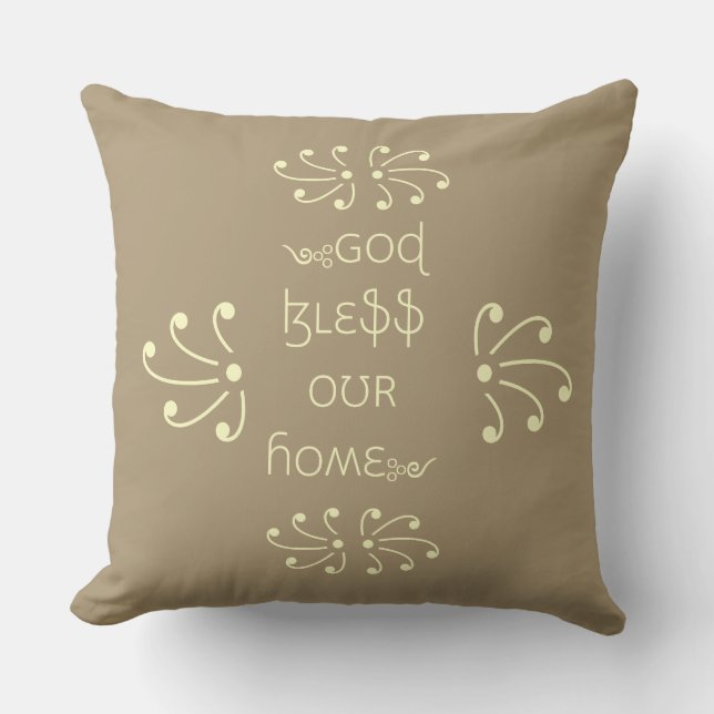 God Bless Our Home Cushion (Front)