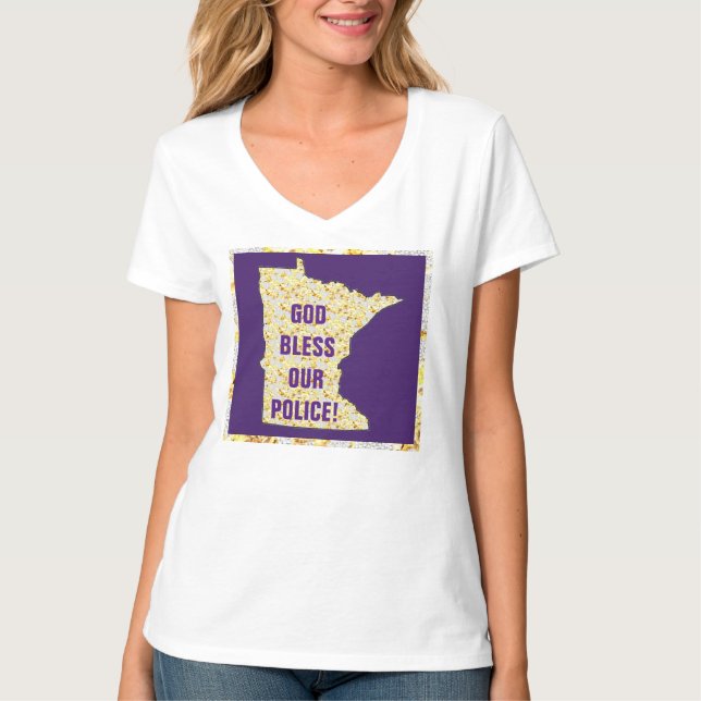 GOD BLESS OUR POLICE! T-Shirt (Front)