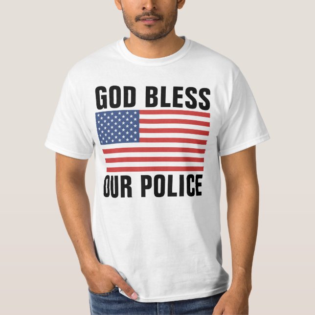 GOD BLESS OUR POLICE T-SHIRTS (Front)