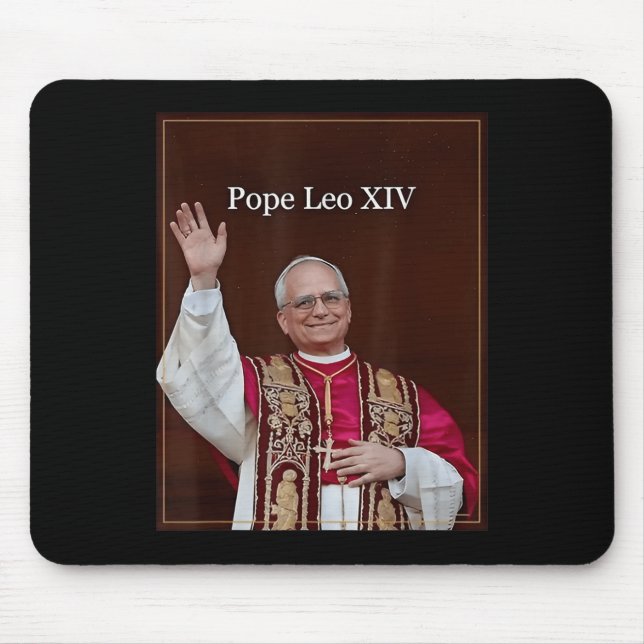 God Bless Pope Leo Xiv 1  Mouse Pad (Front)