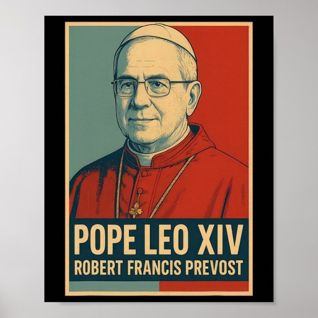 God Bless Pope Leo Xiv 1  Poster (Front)