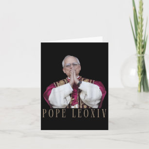God Bless Pope Leo Xiv 26th Pope Card