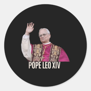 God Bless Pope Leo Xiv 26th Pope Classic Round Sticker