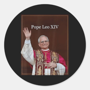 God Bless Pope Leo Xiv 5 Classic Round Sticker