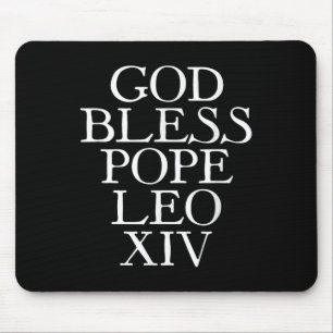 God Bless Pope Leo Xiv American Pope Papal Celebra Mouse Pad
