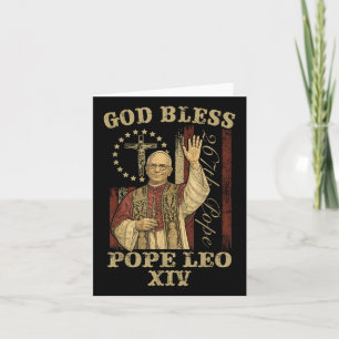 God Bless Pope Leo Xiv Cardinal Robert Prevost Card