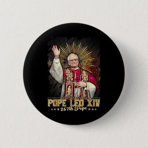God Bless Pope Leo Xiv Catholic 6 Cm Round Badge