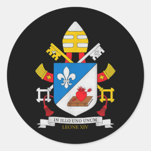 God Bless Pope Leo Xiv Leone Xiv Classic Round Sticker