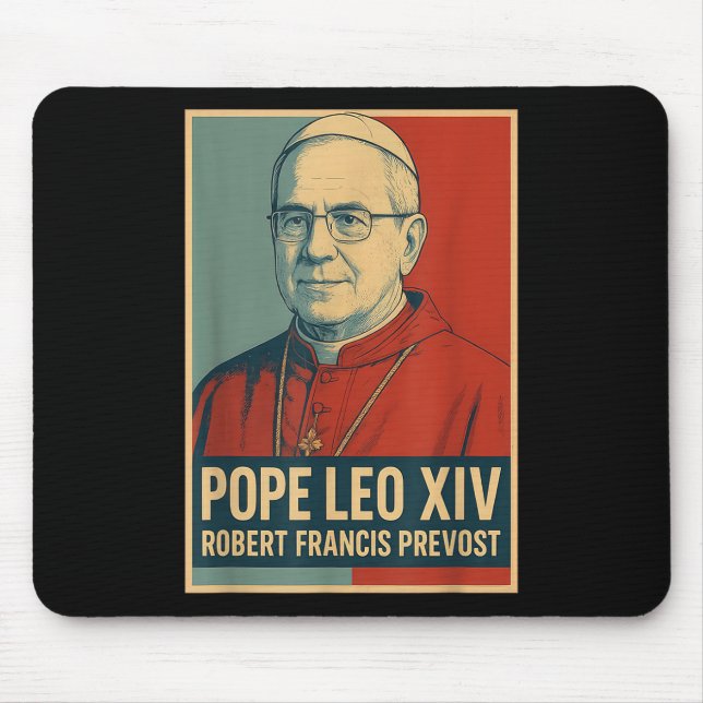 God Bless Pope Leo Xiv  Mouse Pad (Front)
