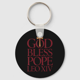 God Bless Pope Leo Xiv New Pope Vatican City Catho Key Ring