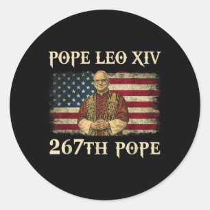 God Bless Pope Leo Xiv Pope Leo Xiv Shirt Pope Leo Classic Round Sticker