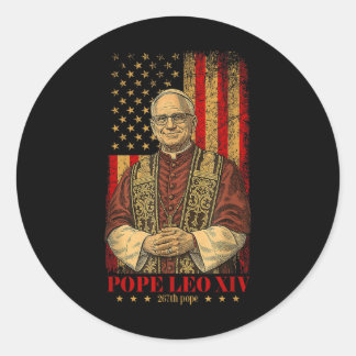God Bless Pope Leo Xiv Pope Leo Xiv Shirt Pope Leo Classic Round Sticker