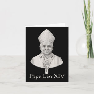 God Bless Pope Leo Xiv Portrait Card