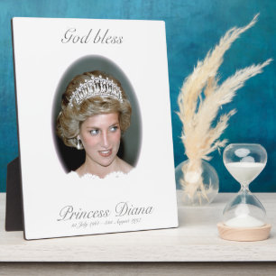 God Bless Princess Diana Plaque