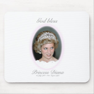 God Bless Princess Diana - Remembrance Mouse Pad