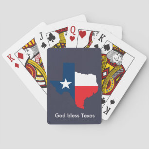 God Bless Texas Playing Cards