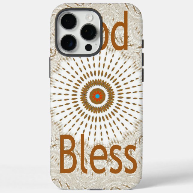 "God Bless" | Text Traditional African Motif Desig Case-Mate iPhone Case (Back)