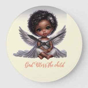 GOD bless the child Wall Clock