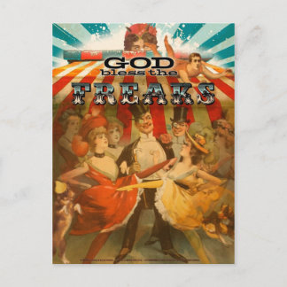 God Bless the Freaks 2 Postcard