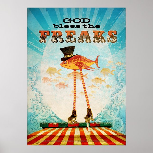 God Bless the Freaks Poster (Front)