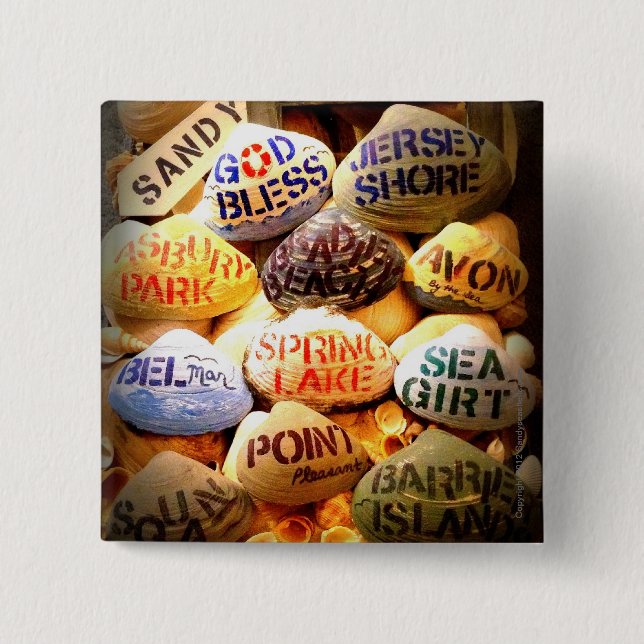 God Bless the Jersey Shore - Pin (Front)